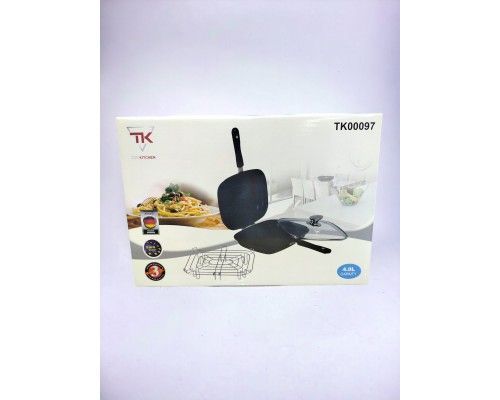 Сковорода гриль двухсторонняя Top Kitchen, алюминий с мраморным покрытием, 28 см tk_tk00097 фото