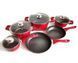 Набір посуду з тришаровим антипригарним мармуровим покриттям &mdash; 10 предметів BN-335 57983 фото 1