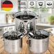 Набор кастрюль из нержавеющей стали German Family 6 предметов GE-2037 50931 фото 3